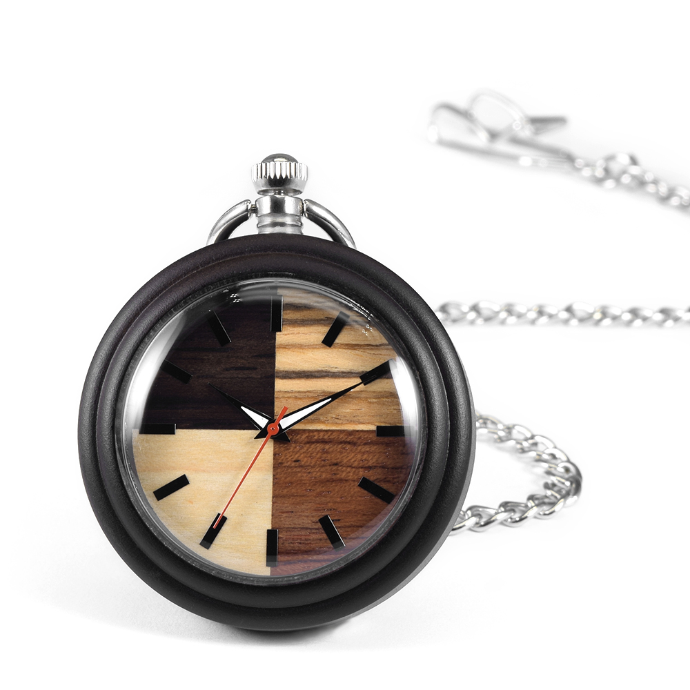 Vintage Collectible Glass - Jam Saku Kayu Koleksi Vintage Buatan