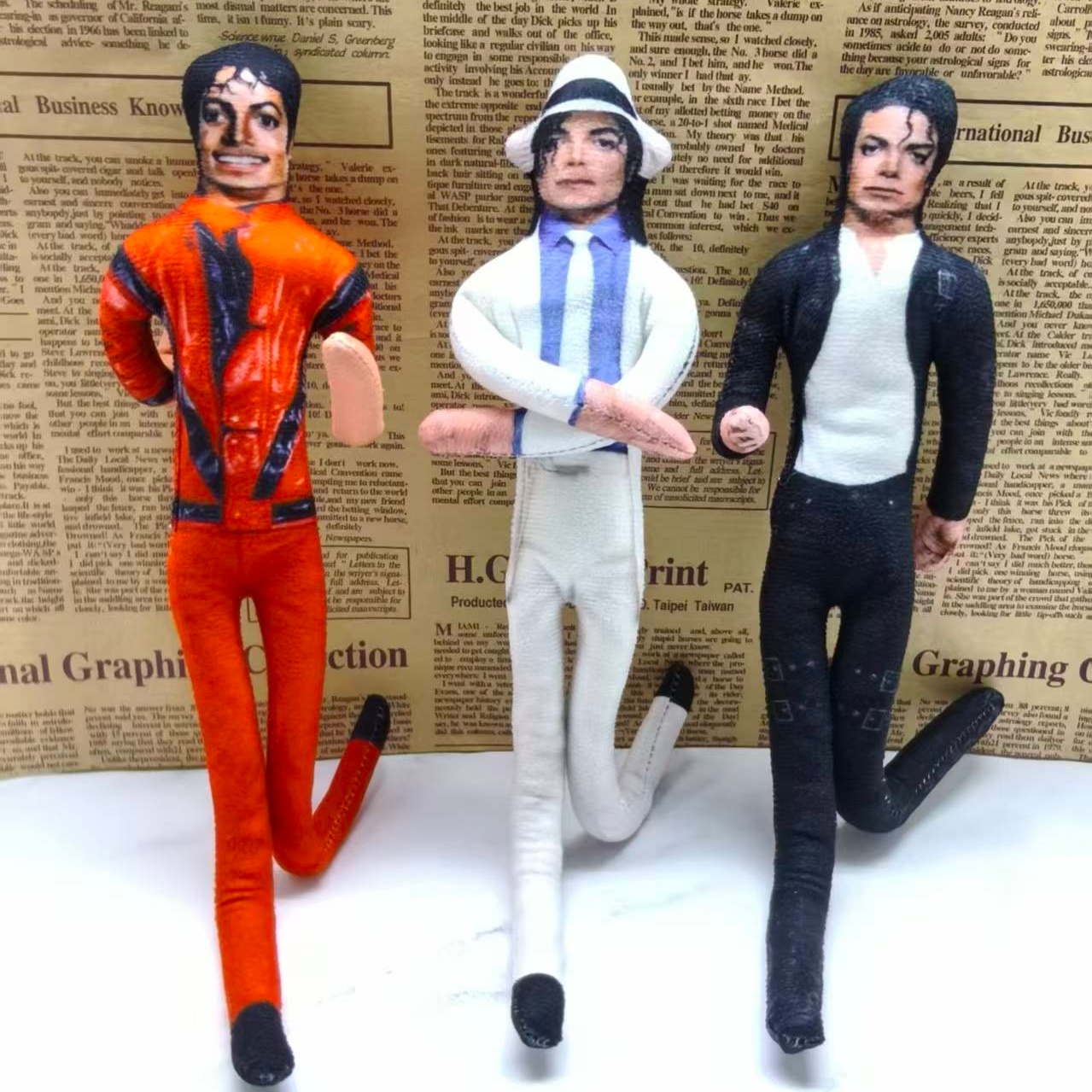 Vintage Collectible Dolls - Boneka Prop Cosplay MJ Michael Jackson