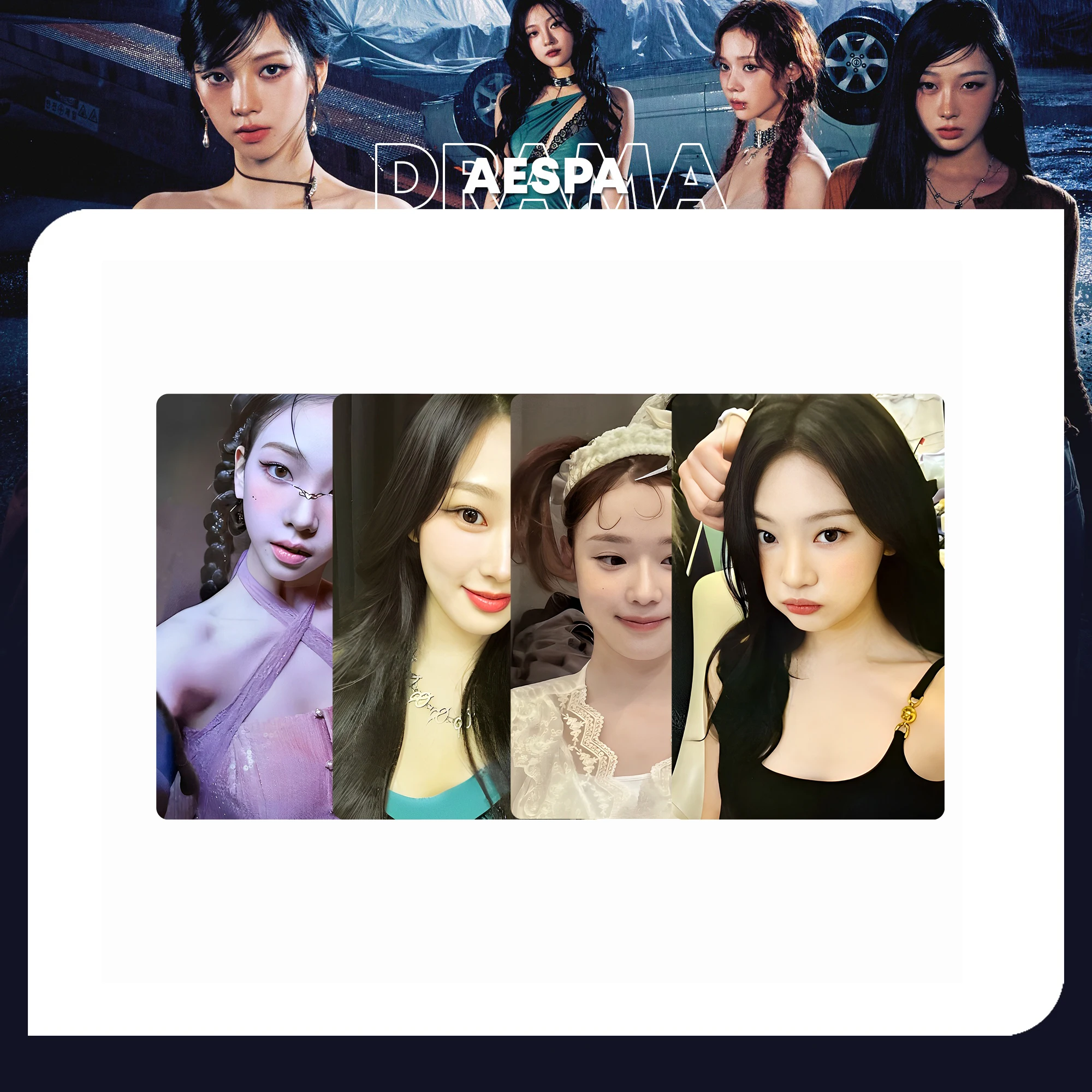 Vintage Collectible Cards - Paket Kartu Lomo KPOP Vintage, Set