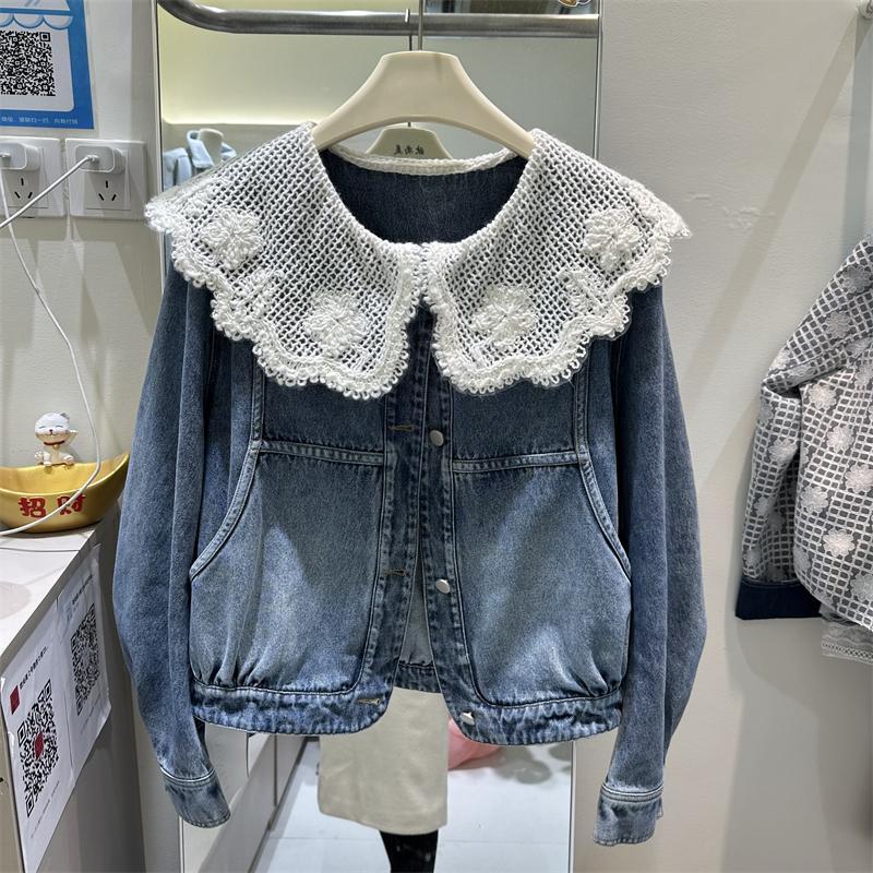 Vintage Collectible Dolls - Jaket Denim Gaya Korea Baru Musim