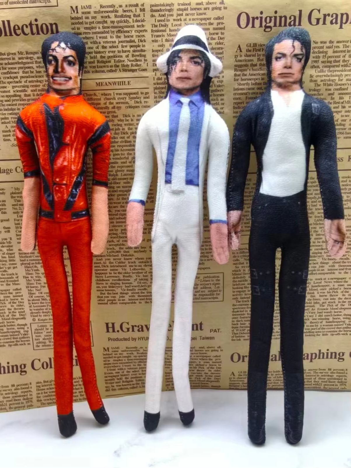 Boneka Prop Cosplay MJ Michael - Vintage Collectible Dolls ulasan dan harga