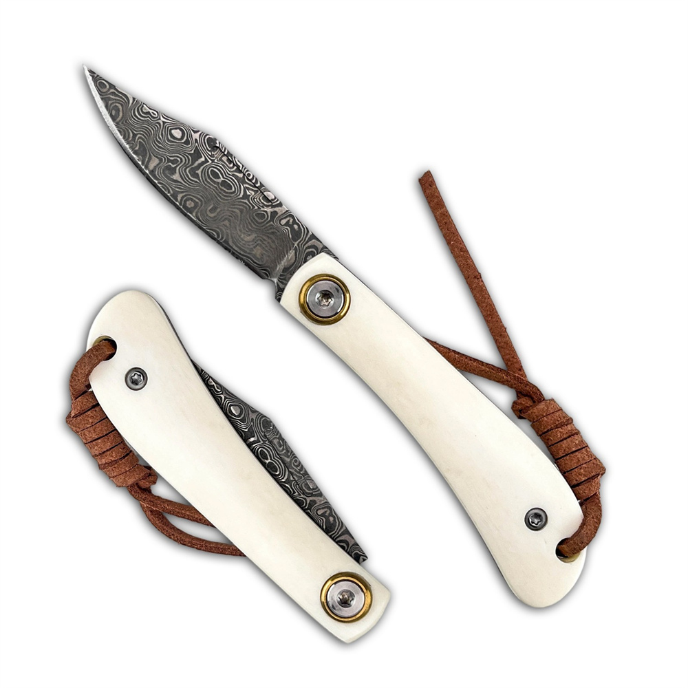 Pisau Lipat Damascus EDC Vinta - Vintage Collectible Knives ulasan dan harga