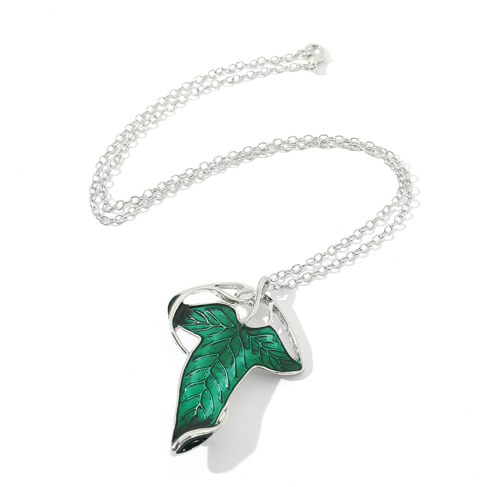 Kalung Liontin Daun Hijau Vint - Vintage Collectibles For Sale ulasan dan harga