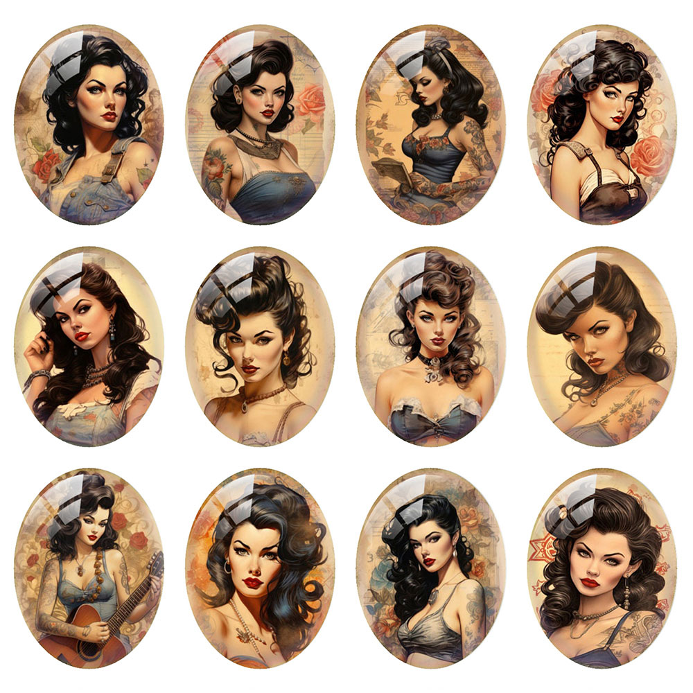 Kaca Cabochon Bentuk Bulat/Ova - Vintage Collectibles For Sale ulasan dan harga