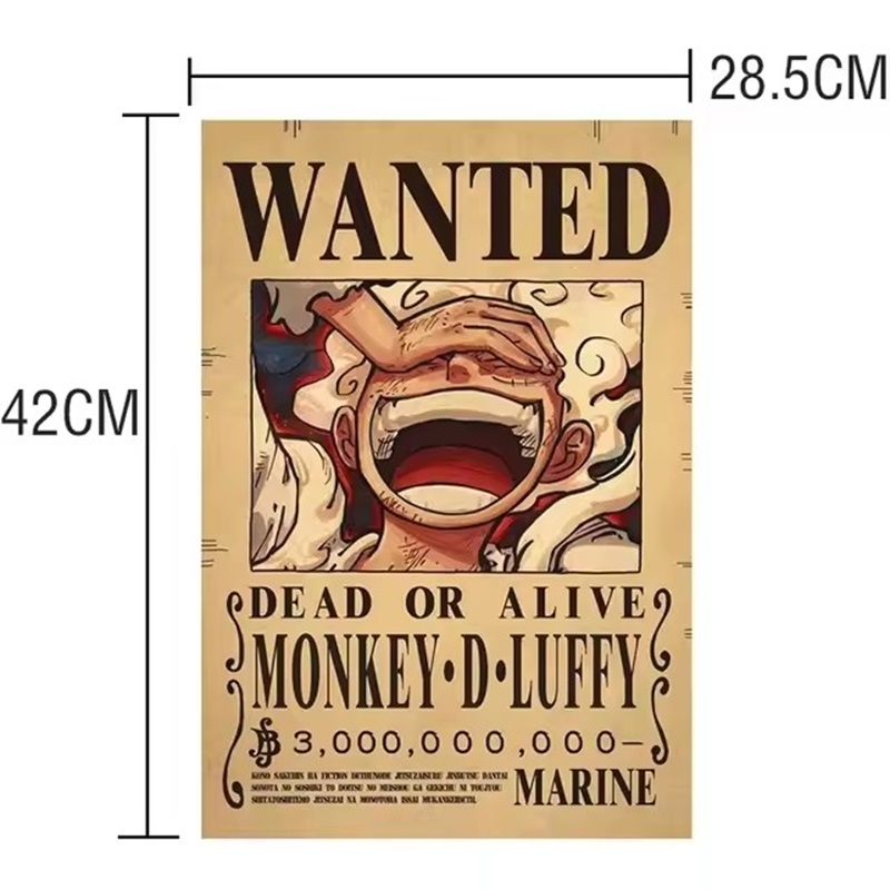 Poster Anime One Piece Bounty  - Vintage Collectible Cards ulasan dan harga