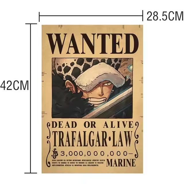 Poster Anime One Piece Bounty  - Vintage Collectible Cards ulasan dan harga